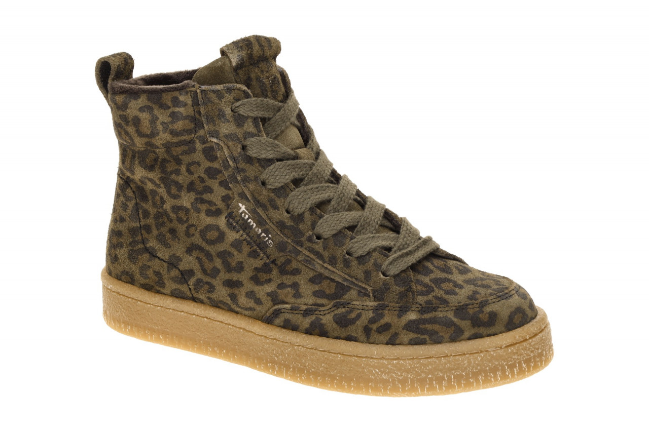 Tamaris Damen Stiefeletten 1-25203-45 in Gr?n olive leopard, bequeme ?bergang... 1 Tamaris Damen Stiefeletten 1-25203-45 in Gr?n olive leopard, bequeme ?bergang...