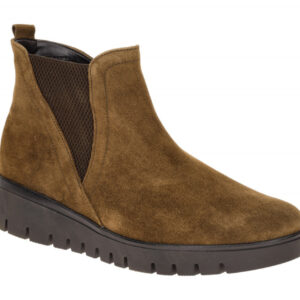 Gabor Damen Stiefeletten 8015.01.001 Whisky Braun Bequeme Chelsea-Stil Keilab...
