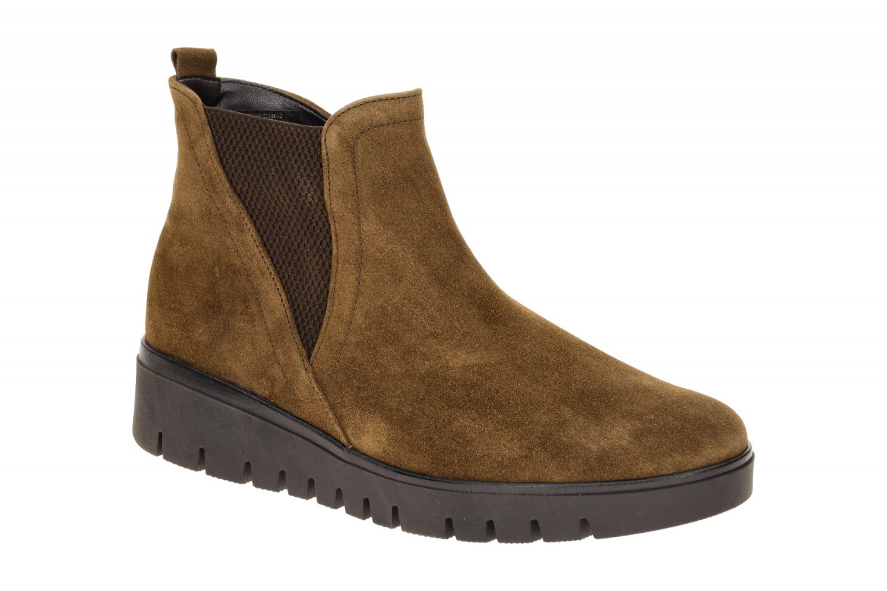Gabor Damen Stiefeletten 8015.01.001 Whisky Braun Bequeme Chelsea-Stil Keilab... 1 Gabor Damen Stiefeletten 8015.01.001 Whisky Braun Bequeme Chelsea-Stil Keilab...
