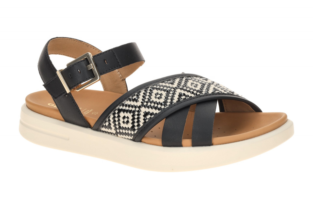 Geox Damen Sandale XAND 2S D65PAB - Schwarz, bequemes Echtleder Fu?bett 1 Geox Damen Sandale XAND 2S D65PAB - Schwarz, bequemes Echtleder Fu?bett