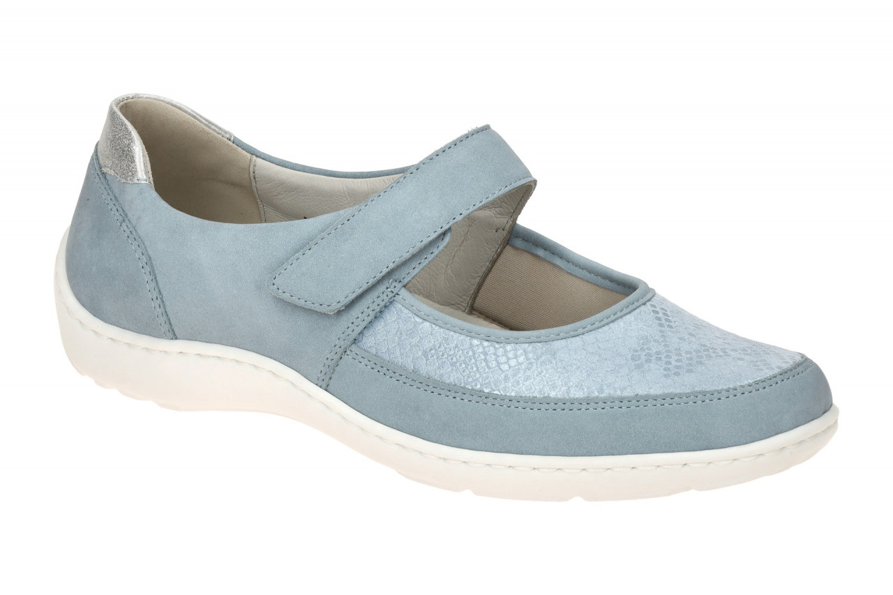 Waldl?ufer 496H33 HENNI Damenschuhe Ballerina Mary Jane Blau/Sky/Argento Wald... 1 Waldl?ufer 496H33 HENNI Damenschuhe Ballerina Mary Jane Blau/Sky/Argento Wald...