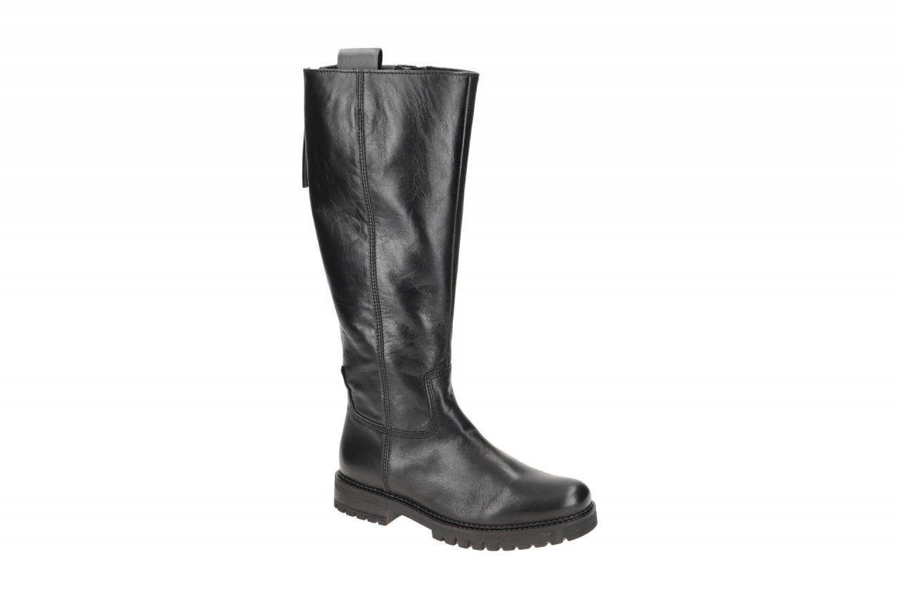 Gabor 72.727.57 Damenstiefel Schwarz - Echtleder - Rund - Extra Weit 1 Gabor 72.727.57 Damenstiefel Schwarz - Echtleder - Rund - Extra Weit