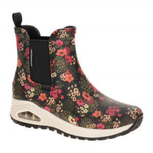 Skechers 177183 BKMT UNO RUGGED Damenschuhe Stiefeletten Schwarz Wasserdicht ...