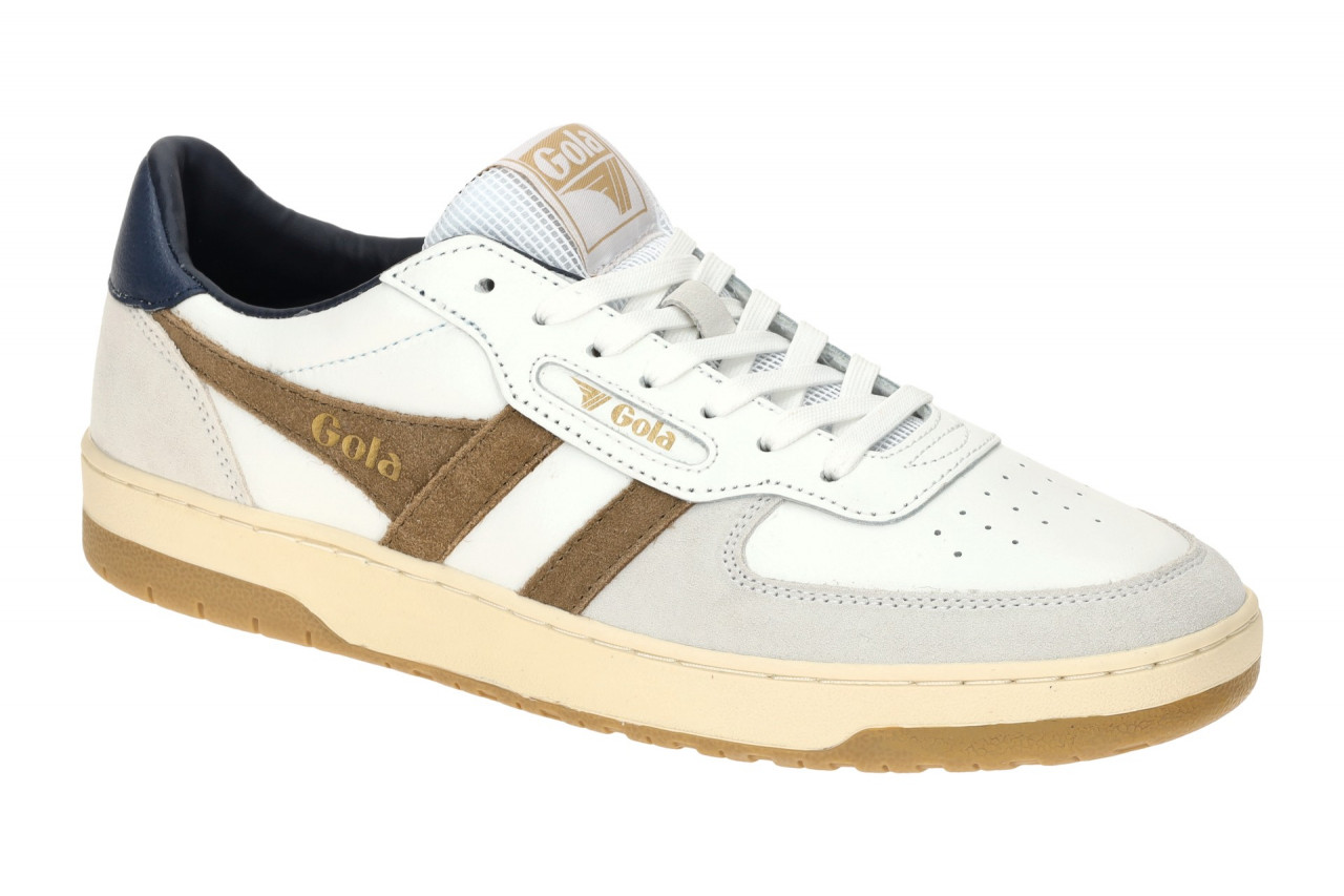 Gola CMB336HN HAWK Herren Sneaker wei?/tabacco/navy Ledersneaker mit bequemer... 1 Gola CMB336HN HAWK Herren Sneaker wei?/tabacco/navy Ledersneaker mit bequemer...