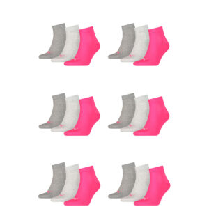 18 Paar Puma Unisex Quarter Socken Sneaker Gr. 35 - 49 für Damen Herren Füßling...
