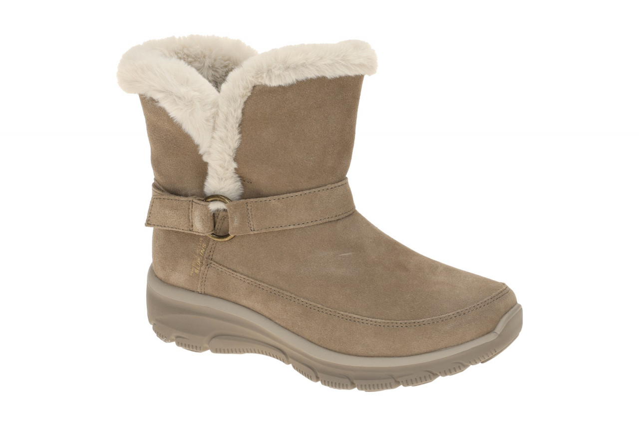 Skechers 168051 DKTP Damen Stiefeletten Braun - Bequeme Schlupf Boots 1 Skechers 168051 DKTP Damen Stiefeletten Braun - Bequeme Schlupf Boots