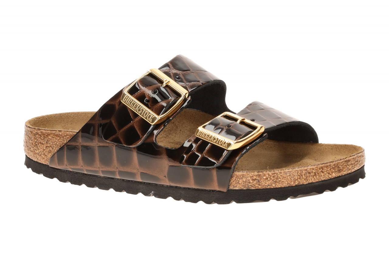 Birkenstock 1032864 BS Arizona Pantoletten Schwarz Echtleder Emboss Leather B... 1 Birkenstock 1032864 BS Arizona Pantoletten Schwarz Echtleder Emboss Leather B...