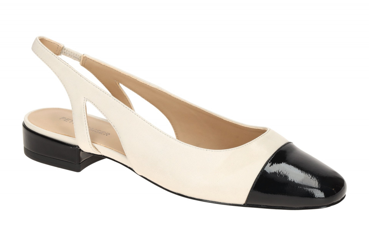 Peter Kaiser 9-79440-44 Sling Pumps Wei? - offwhite/black Echtleder Glatt Lac... 1 Peter Kaiser 9-79440-44 Sling Pumps Wei? - offwhite/black Echtleder Glatt Lac...