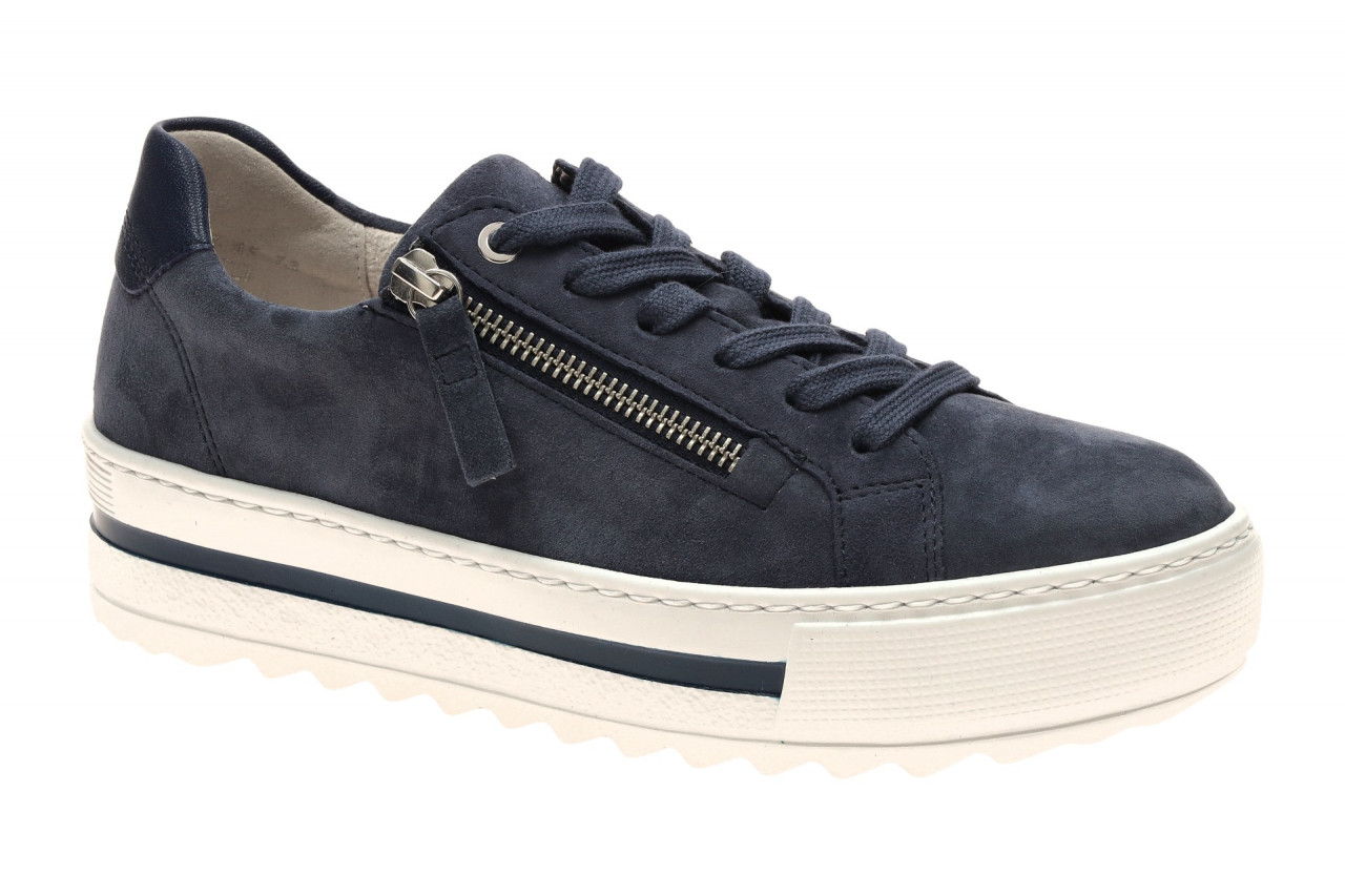 Gabor Damen Halbschuhe Sneaker 86.498 in Blau River/Marine - leicht und flexibel 1 Gabor Damen Halbschuhe Sneaker 86.498 in Blau River/Marine - leicht und flexibel