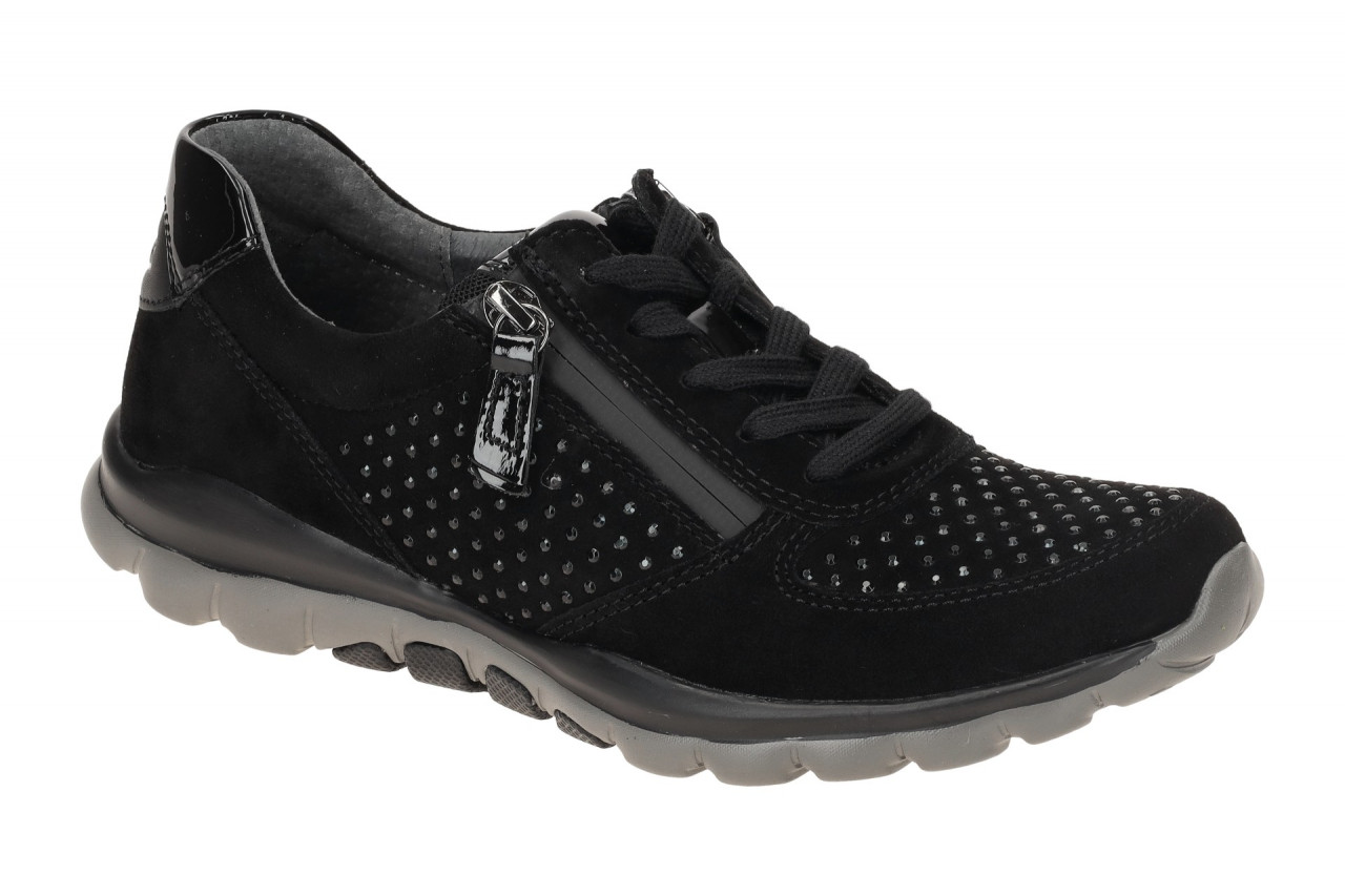 Gabor 76.968.87 ROLLINGSOFT Damenschuhe Schwarz Sportliche Sneaker 1 Gabor 76.968.87 ROLLINGSOFT Damenschuhe Schwarz Sportliche Sneaker