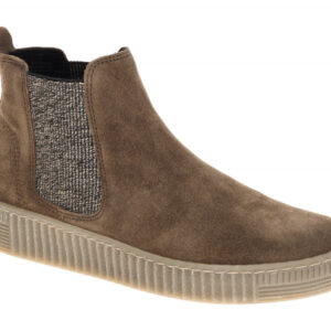 Gabor Damen Stiefeletten 8013.02.011 Braun Mohair - Bequeme Chelsea-Boots