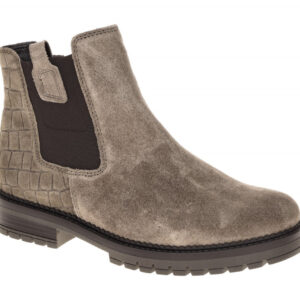 Gabor 8024.01.007 Damen Stiefeletten in Grau-Taupe, Velourleder mit Extra Wei...