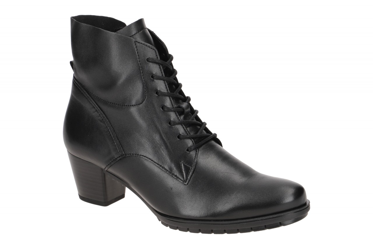 Gabor 76.605.57 Schwarz Damen Stiefeletten - elegante Lace Up Boots 1 Gabor 76.605.57 Schwarz Damen Stiefeletten - elegante Lace Up Boots