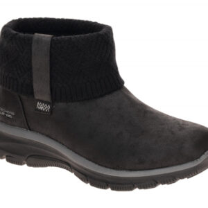 Skechers 168193 BLK Damen Stiefeletten Schwarz bequem HANDS FREE Schlupf Boots