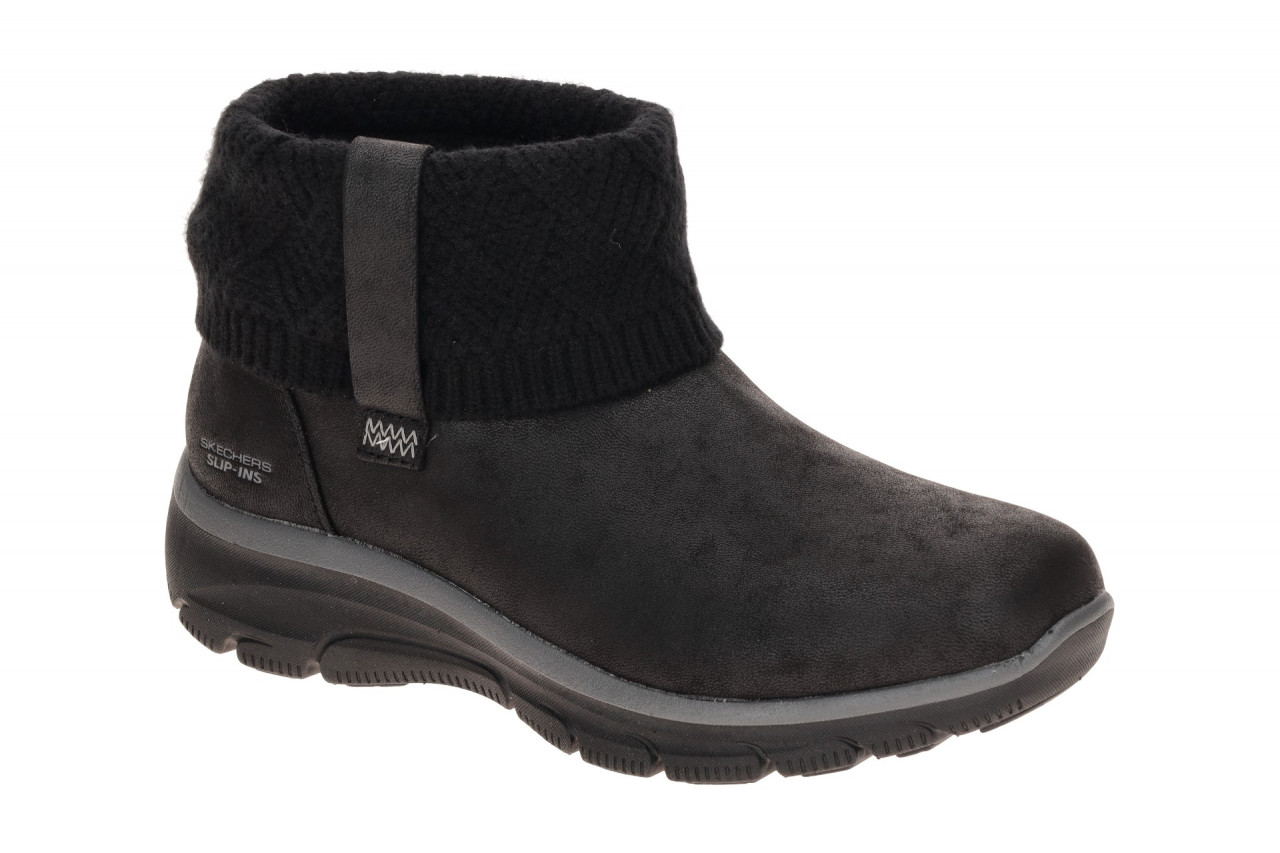 Skechers 168193 BLK Damen Stiefeletten Schwarz bequem HANDS FREE Schlupf Boots 1 Skechers 168193 BLK Damen Stiefeletten Schwarz bequem HANDS FREE Schlupf Boots