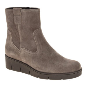 Gabor 8005.01.002 Damen Stiefeletten taupe grau Keilabsatz rundflach bequem