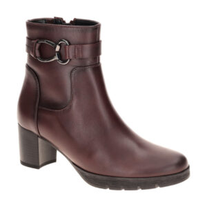 Gabor 8030.02 Damen Stiefeletten Plateau Ankle Boots in Rot Bordo - Echtleder...