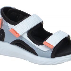 Ecco 71216360607 Kinder Riemchen-Sandale Blau Dusty Blue/air Leicht & Flexibel
