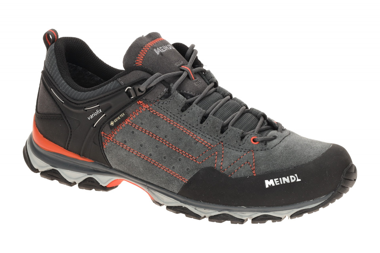 Meindl 3938-01 Ontario GTX Herrenschuhe Grau Schwarz Orange wasserdicht GORE-TEX 1 Meindl 3938-01 Ontario GTX Herrenschuhe Grau Schwarz Orange wasserdicht GORE-TEX