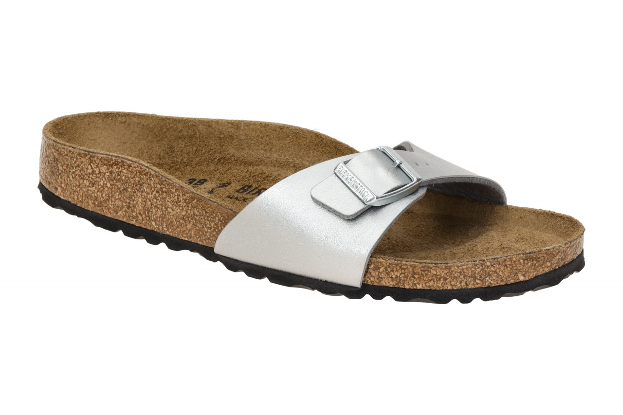 Birkenstock 40413 BS Madrid Damen Pantoletten silber grau Synthetik Fu?bett a... 1 Birkenstock 40413 BS Madrid Damen Pantoletten silber grau Synthetik Fu?bett a...