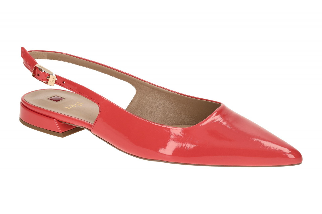 H?gl 1906 4400 Damenschuhe Sling Pumps Rot Koralle Shinykid-Leder 1 H?gl 1906 4400 Damenschuhe Sling Pumps Rot Koralle Shinykid-Leder