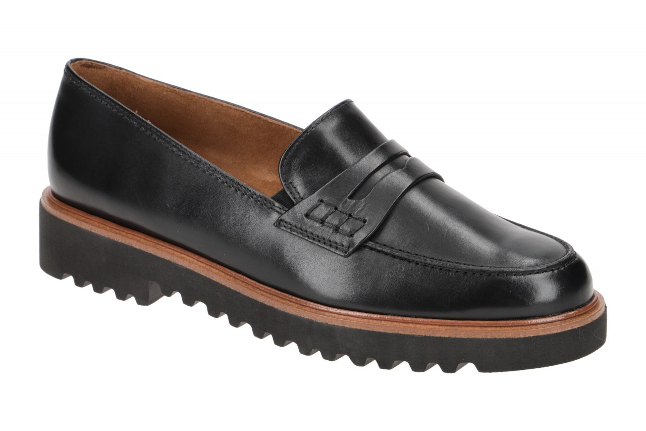 Paul Green Damen Slipper 2694-010 Schwarz Schwarzes Echtleder mit braunem Rahmen 1 Paul Green Damen Slipper 2694-010 Schwarz Schwarzes Echtleder mit braunem Rahmen