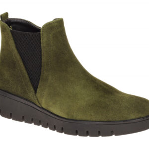 Gabor 8015.01.006 Damen Stiefeletten Olive - Bequeme Chelsea-Stiefel