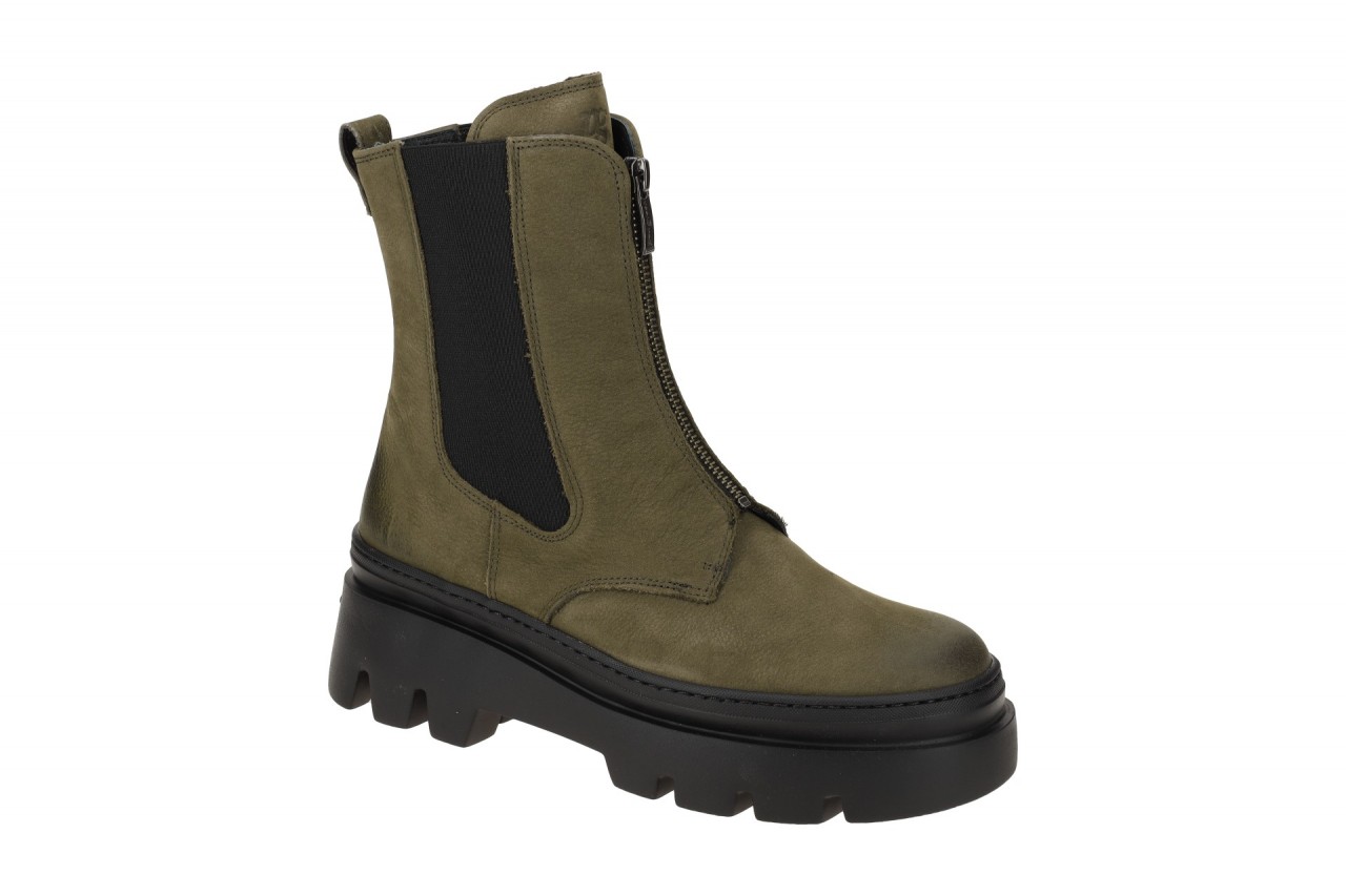 Paul Green Damen Stiefeletten 8030-02x Military Green Chelsea Boots Absatz 2cm 1 Paul Green Damen Stiefeletten 8030-02x Military Green Chelsea Boots Absatz 2cm