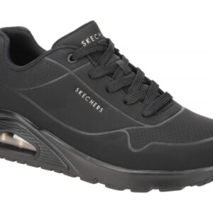Skechers 73690 BBK Damen Sportliche Halbschuhe Schwarz Air Cooled Memory Foam