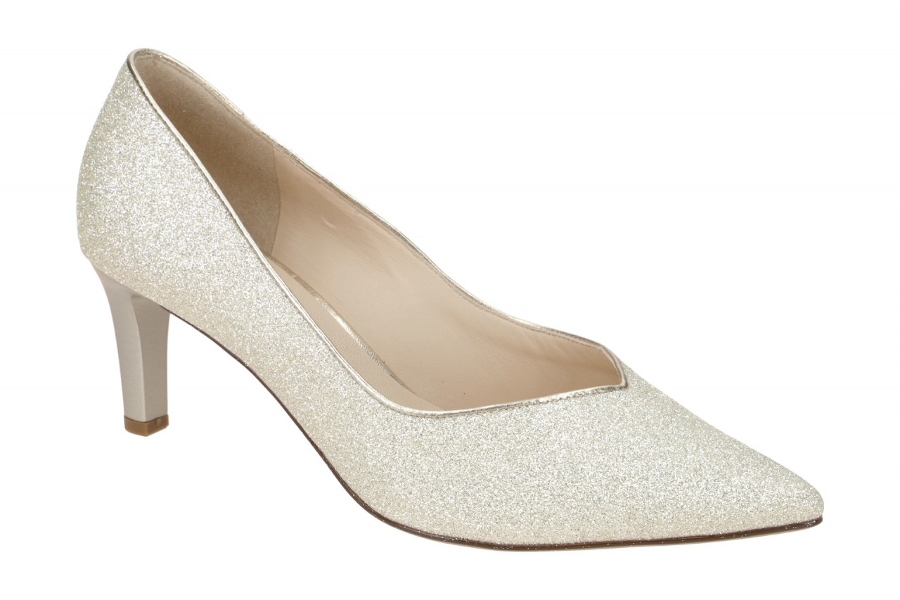 H?gl 6748 TIARA Damenschuhe Pumps platin-glitzer Braunsohle 6cm Absatz 1 H?gl 6748 TIARA Damenschuhe Pumps platin-glitzer Braunsohle 6cm Absatz