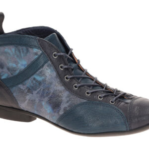Think 000618 Damen Stiefeletten Navy/Kombi Echtleder Komfort Fu?bett Absatz 1...