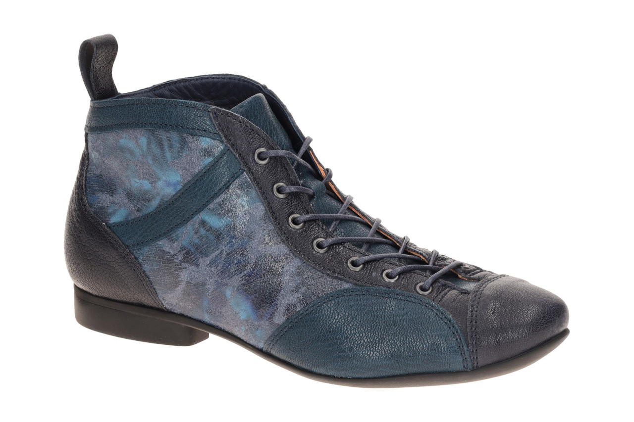 Think 000618 Damen Stiefeletten Navy/Kombi Echtleder Komfort Fu?bett Absatz 1... 1 Think 000618 Damen Stiefeletten Navy/Kombi Echtleder Komfort Fu?bett Absatz 1...
