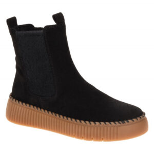 Gabor Damen Stiefeletten 8014.01.005 in Schwarz - bequeme Keilabsatzschuhe