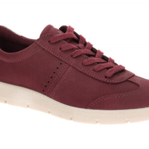 Ecco 239363 BELLA 2 - LACE UP Damenschuhe in Rot/Silber, bequeme Sneaker