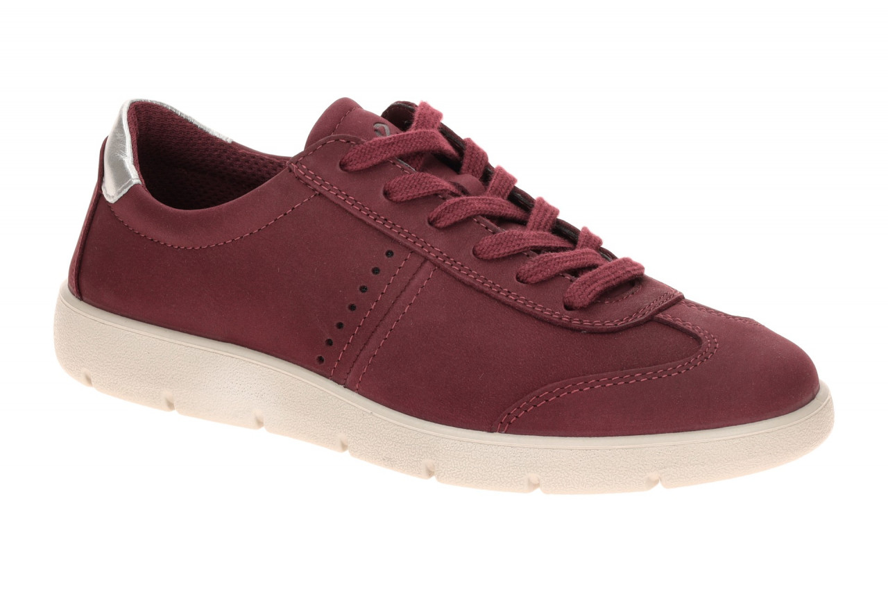 Ecco 239363 BELLA 2 - LACE UP Damenschuhe in Rot/Silber, bequeme Sneaker 1 Ecco 239363 BELLA 2 - LACE UP Damenschuhe in Rot/Silber, bequeme Sneaker