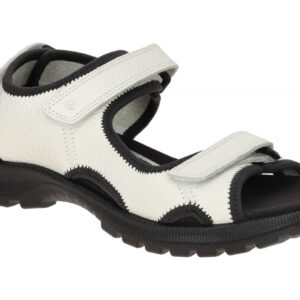 Ecco 221203 HIKE Damen Sandale wei? - White Comfort-Fu?bett & flexibel