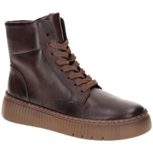 Gabor Damen Stiefeletten 8014.03.008 in Braun Saddle - Bequeme Keilabsatzschuhe