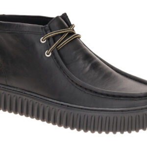 Clarks 26178264 7 TORHILL HI Herrenschuhe Schwarz Leather - Gummisohle