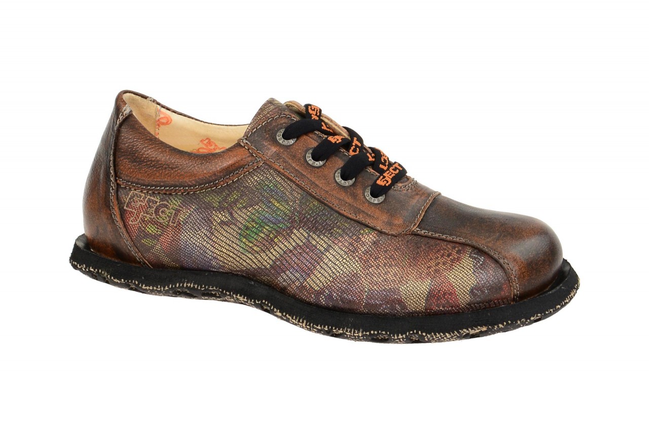 Eject 17956 Street Damen Schn?r-Halbschuhe Braun Orange Multi Bequem Echtleder 1 Eject 17956 Street Damen Schn?r-Halbschuhe Braun Orange Multi Bequem Echtleder