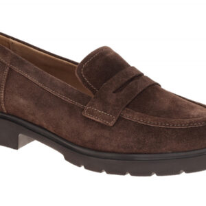 Gabor 4001.01.003 Damenschuhe braun cacao Velour Slipper Plateau 2cm