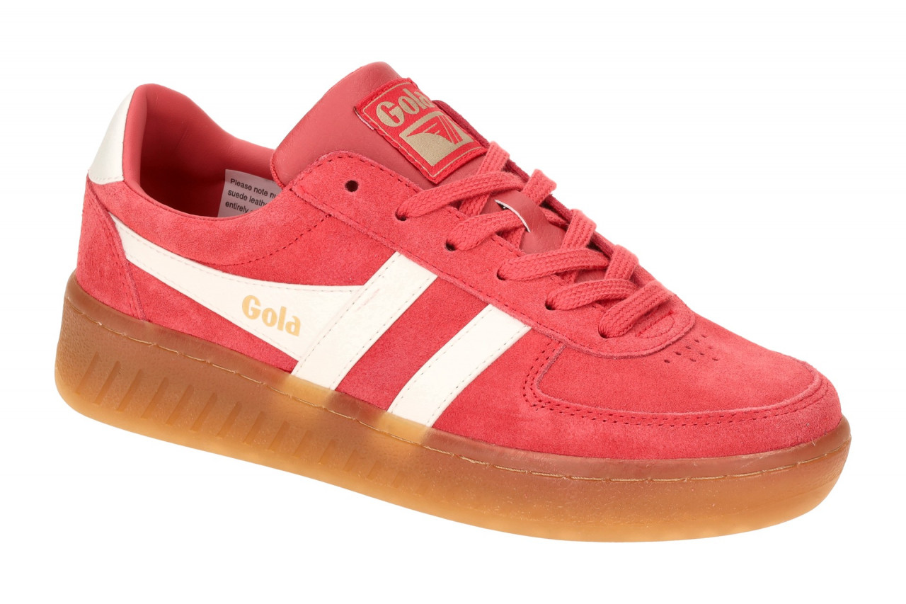Gola CLA589 Grand Slam Suede Sneaker rot/coral/offwhite/gum mit Gummisohle 1 Gola CLA589 Grand Slam Suede Sneaker rot/coral/offwhite/gum mit Gummisohle