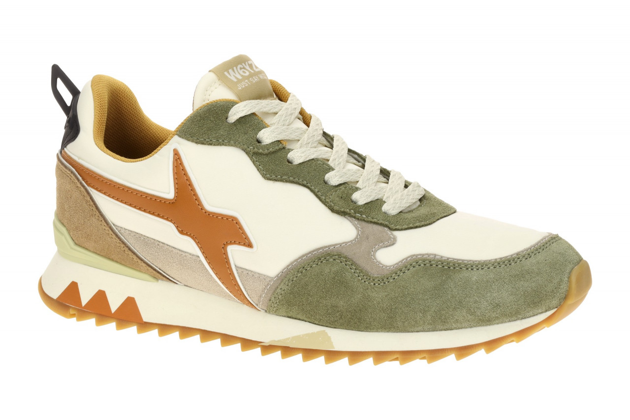 W6YZ 001 2013560_A1 JET Herren Sneaker Gr?n militare/beige/orange 1 W6YZ 001 2013560_A1 JET Herren Sneaker Gr?n militare/beige/orange