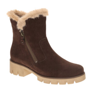 Gabor 8018.04 Damen Stiefeletten Braun Cacao - Echtleder Plateau Absatz