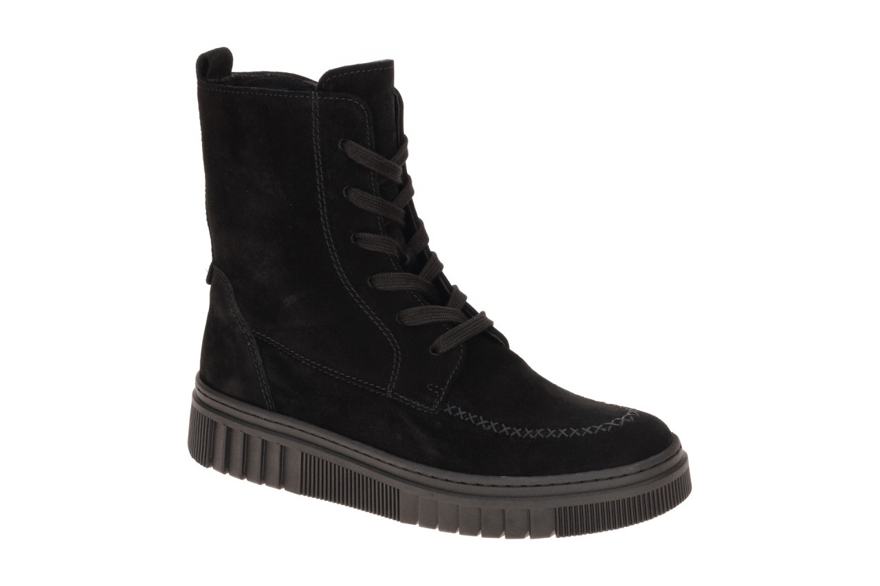 Gabor 8008.04.001 Damen Stiefeletten Schwarz - Bequeme Lace Up Boots 1 Gabor 8008.04.001 Damen Stiefeletten Schwarz - Bequeme Lace Up Boots