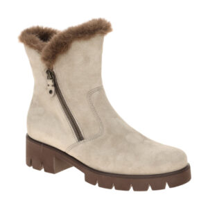 Gabor 8018.04 Damen Stiefeletten kiesel Grau elegante Plateau Stiefel