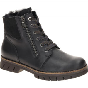 Waldl?ufer 975901 Damen Winterstiefeletten Schwarz Nappa Lammfell Warmfutter ...