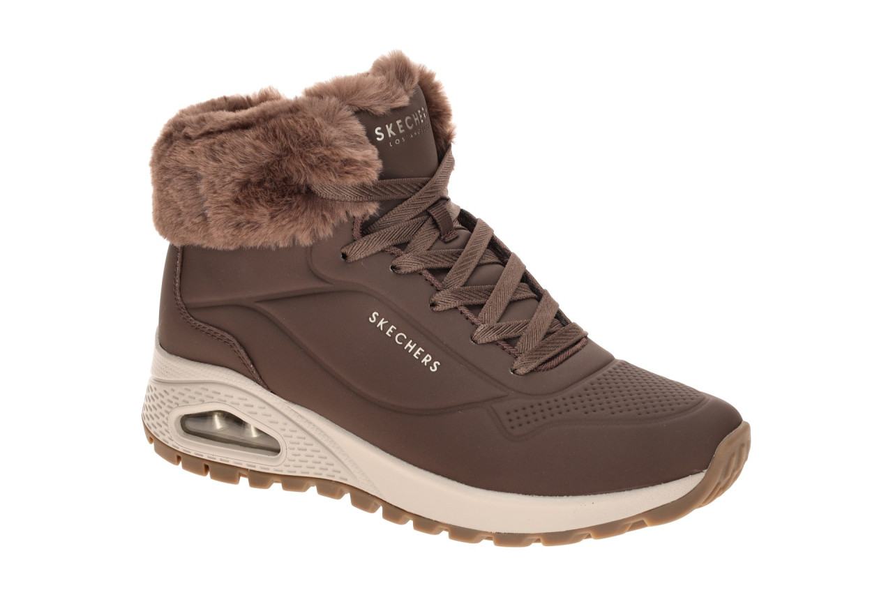 Skechers 190285 CHOC Uno_Rugged_D Damenschuhe in Braun mit Kunstfell-Futter 1 Skechers 190285 CHOC Uno_Rugged_D Damenschuhe in Braun mit Kunstfell-Futter