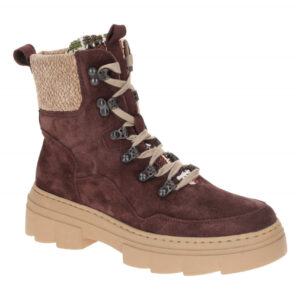 Waldl?ufer 977806 Damen Winterstiefeletten in Rot bordo/multi/sabbia mit Plat...