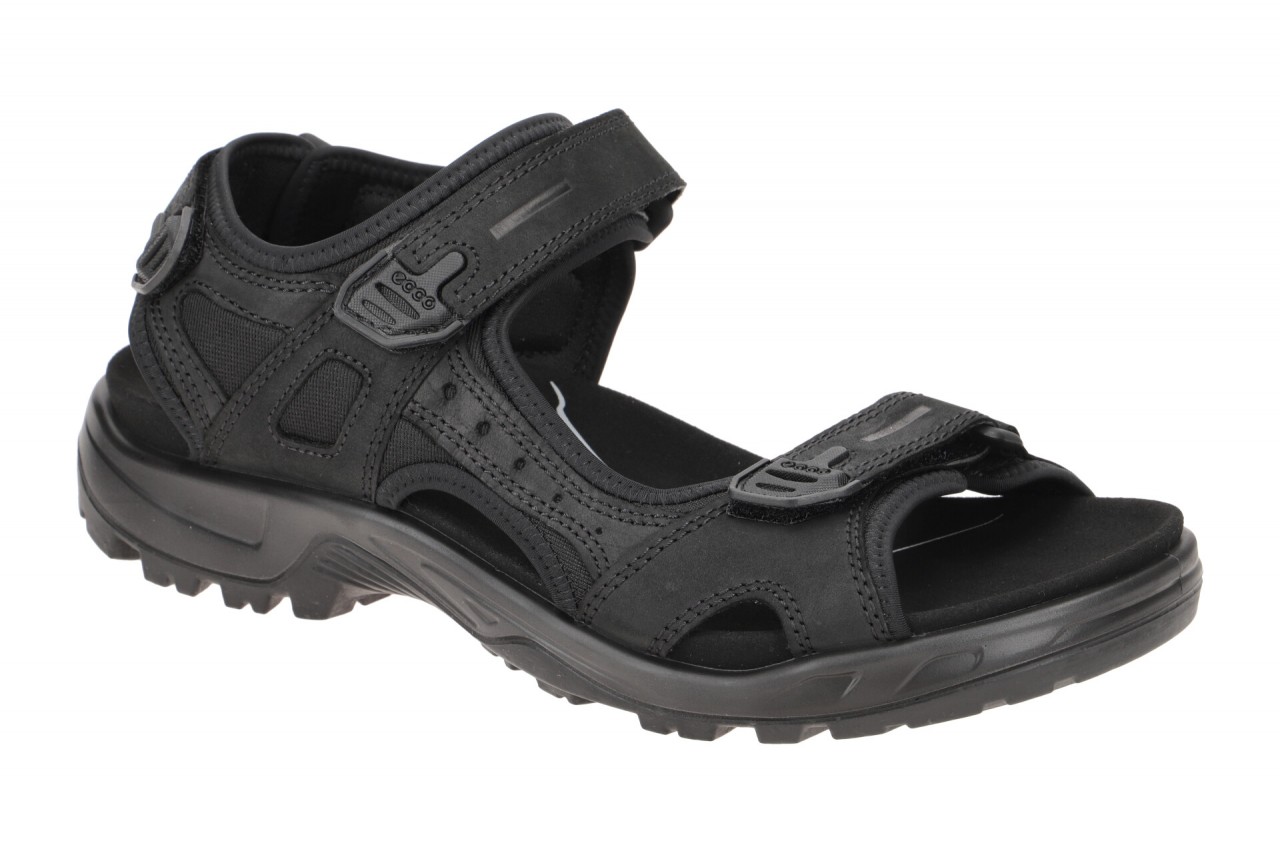 Ecco 82218402001 Yucatan Plus Herren Sandale schwarz - black, Neoprenfutter &... 1 Ecco 82218402001 Yucatan Plus Herren Sandale schwarz - black, Neoprenfutter &...