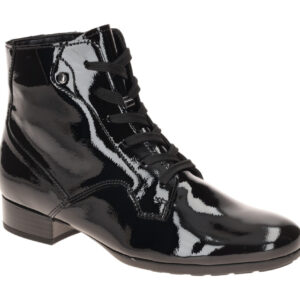 Gabor 8031.04.006 Damen Stiefeletten schwarz - elegante Ankle Boots mit Flaus...